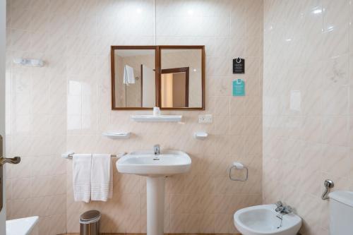 Koupelna v ubytování Hotel Alda Vía Norte