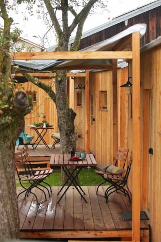 Zahrada ubytování Tinyhaus Nuss