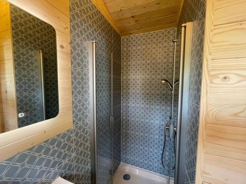 Koupelna v ubytování Tinyhaus Nuss