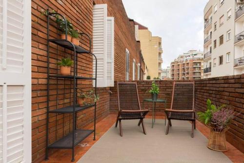 Balkón alebo terasa v ubytovaní 2 Bdr Penthouse In Grcia