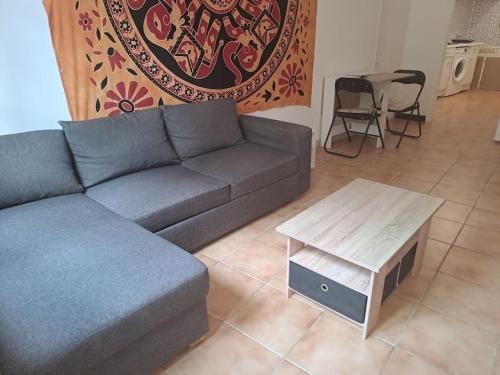 Posezení v ubytování Logement 50 m de la plage Arrivée et Départ Autonome