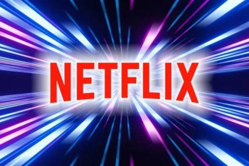 a sign with the word netflix on a colorful background at Albano Habitación con cocina y baño in Mariscal Castilla