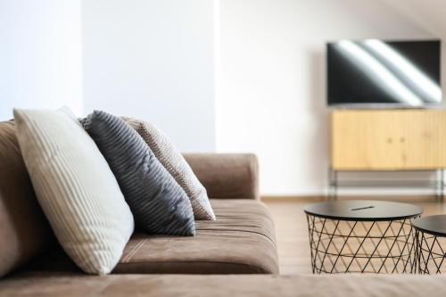 Apartmán 39 - Baby friendly - Rezidence K Lanovceにあるテレビまたはエンターテインメントセンター