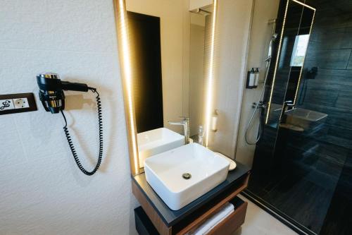 Koupelna v ubytování Hotel Goya Boutique
