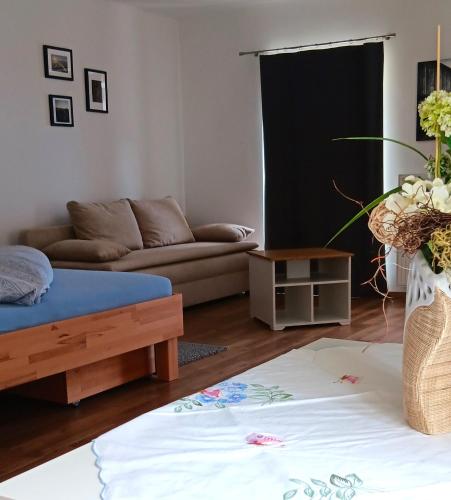 Zona de estar de Schloss-Appartements