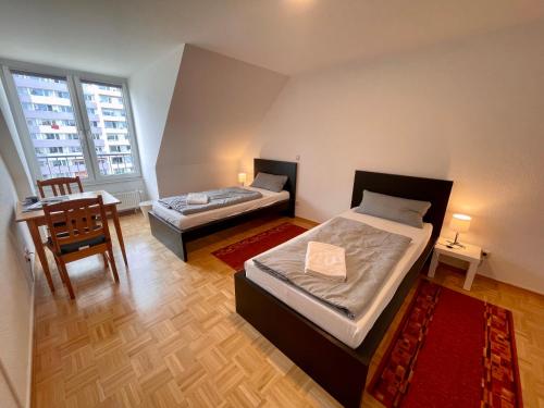 Katil atau katil-katil dalam bilik di Apart A2 Magdeburg