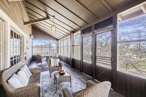 Un lugar para sentarse en Colorado Chautauqua Cottages