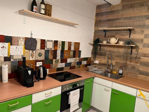 Køkken eller tekøkken på Wohnung im Zentrum von Albstadt