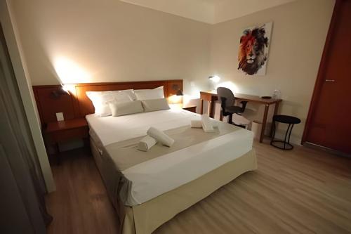 Katil atau katil-katil dalam bilik di Flat Luxo Vila Mariana (Apto 905)