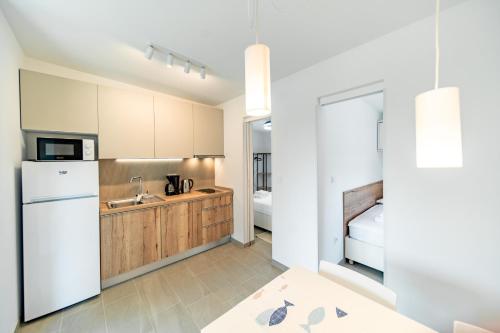 Η κουζίνα ή μικρή κουζίνα στο Arti Homes Rab