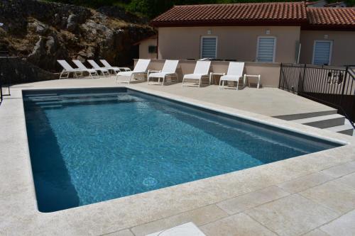 Brseč Villa AnDa s apartmanima i bazenom