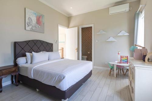 Una cama o camas en una habitación de Casa Sara