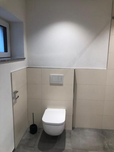 Ένα μπάνιο στο Ferienwohnung Wanner