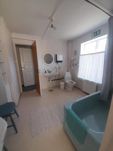 Koupelna v ubytování Frägsta Hälsingegård B&B