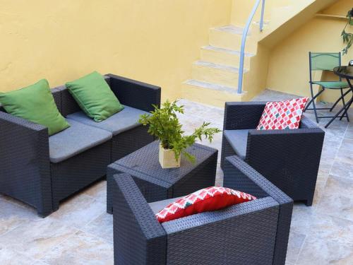 Χώρος καθιστικού στο Carolinas Suites by Coqueto