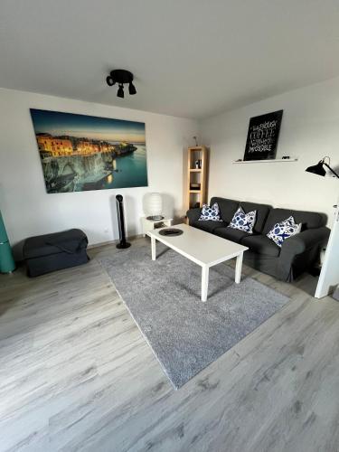 Χώρος καθιστικού στο Appartement Büchensaal mit Stellplatz