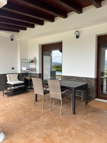 Χώρος καθιστικού στο Sunset House Barrika