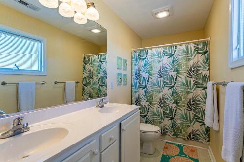 Koupelna v ubytování Walking On Sunshine