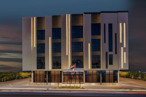 a rendering of a building at night at Sunway Tabuk Hotel in Tabuk