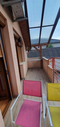 Balkón nebo terasa v ubytování Double Comfort