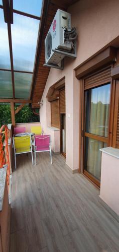 Balkón nebo terasa v ubytování Double Comfort