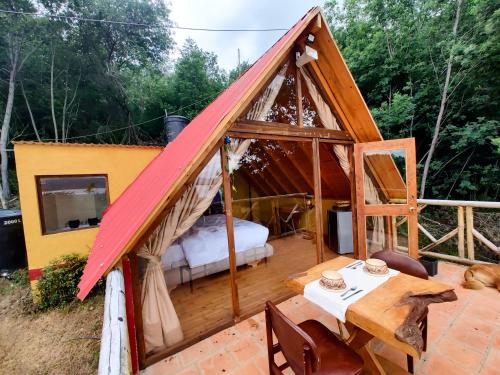 Μπαλκόνι ή βεράντα στο Glamping Guarupaque