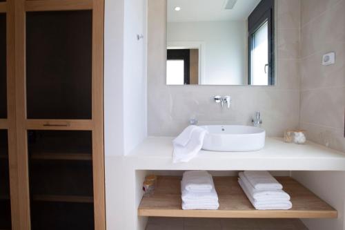 Koupelna v ubytování Varko Premium Villas