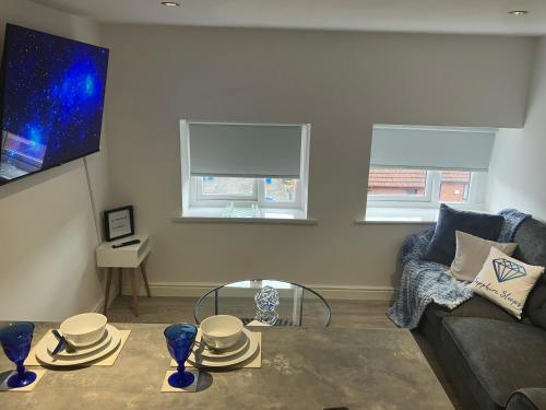 Χώρος καθιστικού στο Cute, Comfortable & Classy Condo