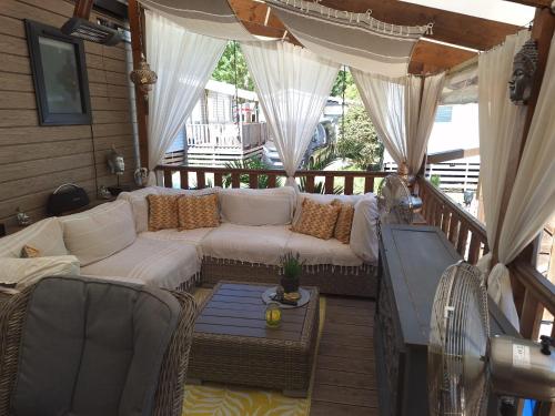 Mobilhome St Aygulf plage Fréjus Strand vakantie