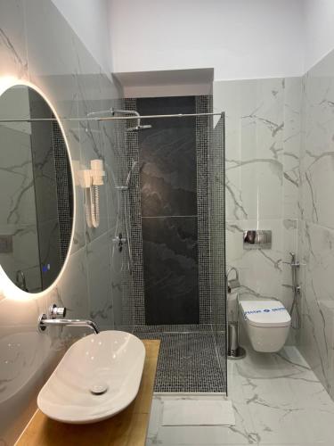 Phòng tắm tại Hotel Europa