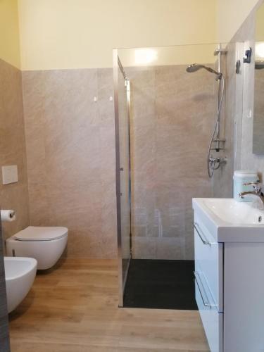 Koupelna v ubytování B&B La Plesna