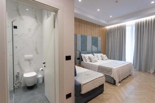 Koupelna v ubytování Nayel Hotel