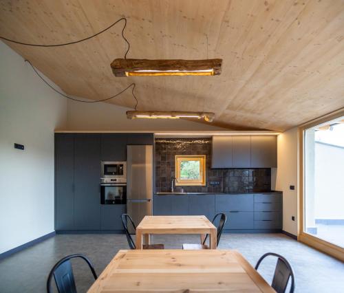 A kitchen or kitchenette at Casa amb jacuzzi privat, Cal Rossa