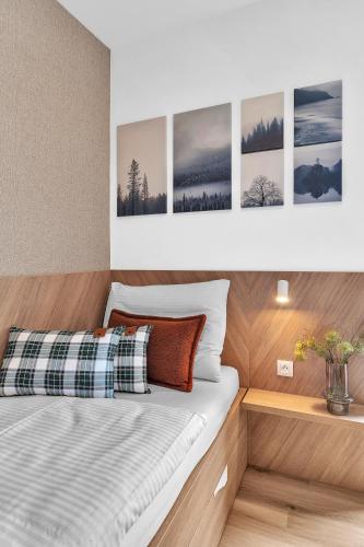 Postel nebo postele na pokoji v ubytování Apartment Viva Vrchlabí A21