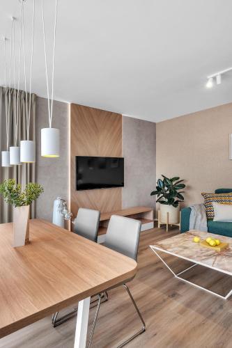 TV a/nebo společenská místnost v ubytování Apartment Viva Vrchlabí A21