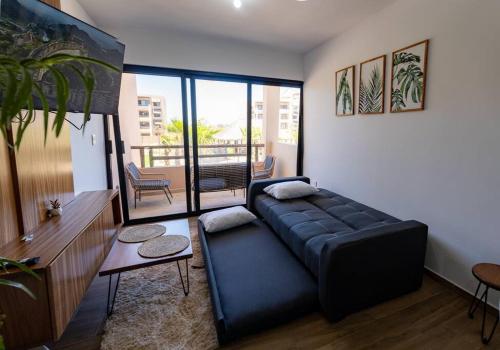 Postel nebo postele na pokoji v ubytování Lindo condominio cerca de la playa