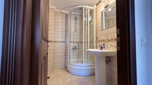 Koupelna v ubytování Corner luxury suit