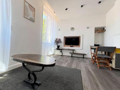 TV a/nebo společenská místnost v ubytování Studio lumineux avec belle vue