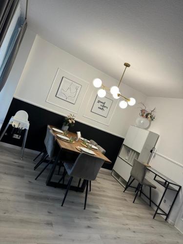 Χώρος καθιστικού στο einfachHEIMISCH - Apartment am See