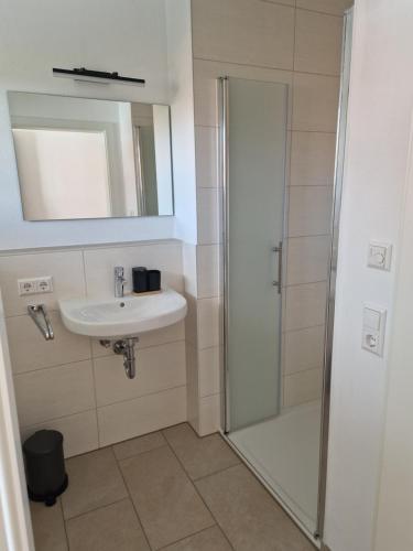 Ένα μπάνιο στο Apartements WaWohnen