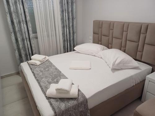 Krevet ili kreveti u jedinici u okviru objekta Dafillo Apartments