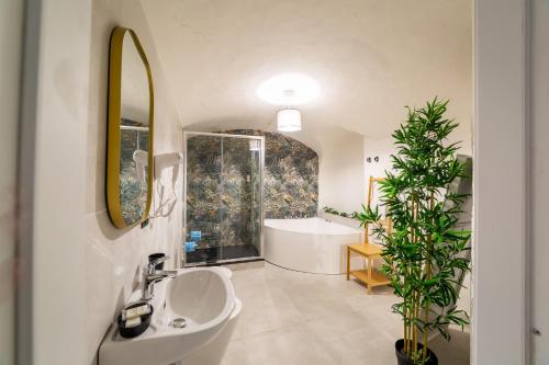 A bathroom at Residenza d'Epoca Galleria dell'Accademia