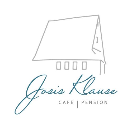 a logo for a cafe in a linear style at Josis Klause Café I Pension in Albstadt