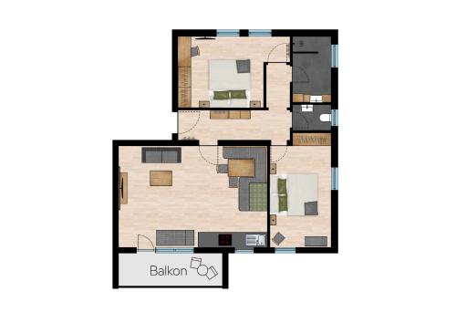 Plano de Karwendel Ferienwohnung