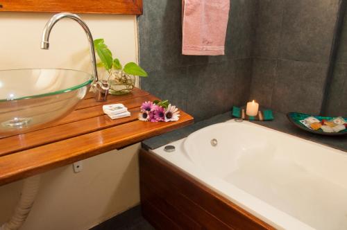 Et badeværelse på Hotel Savoia