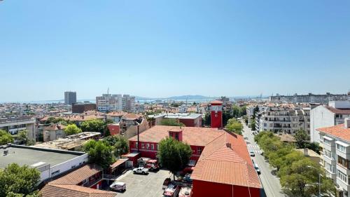 Nespecifikovaný výhled na destinaci Burgas nebo výhled na město při pohledu z apartmánu