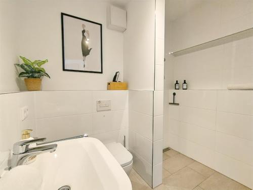 Koupelna v ubytování Funtastic Apartment für bis zu 4 Erlangen
