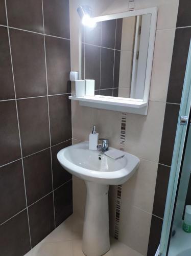 Koupelna v ubytování Janel Apartments