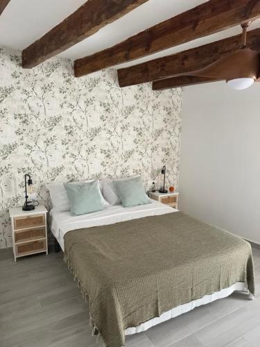 Katil atau katil-katil dalam bilik di Apartamento Palmeras en el Mar