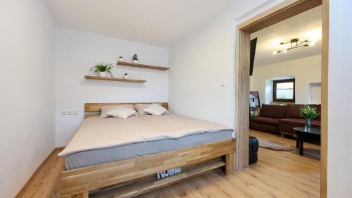 Postel nebo postele na pokoji v ubytování Vista Larix Chalet